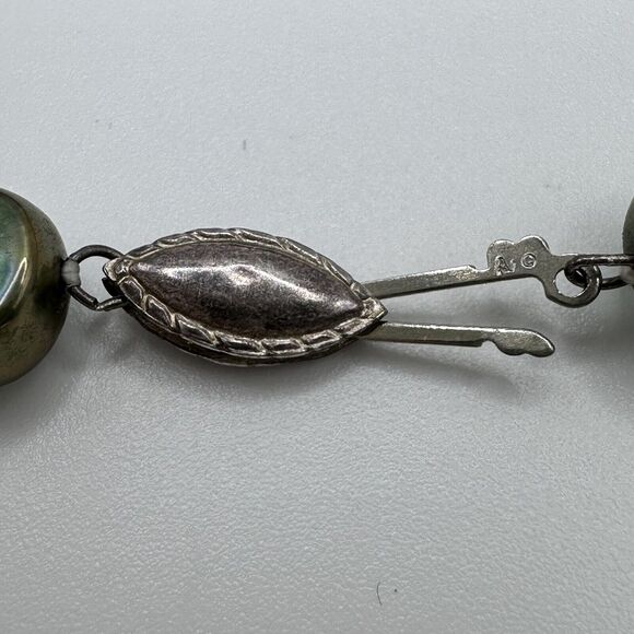 Vintage Baroque Necklace Freshwater Pearls Rope Length 48" Signed Av Multi Color - Picture 12 of 15